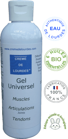 Gel musculaire tendineux aux actifs BIO, conseillé lors d'un pelerinage à Lourdes