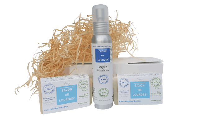 Coffret Duo de Savons de Lourdes et son parfum d'ambiance