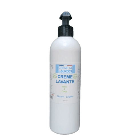 Crème lavante à l'eau de Lourdes