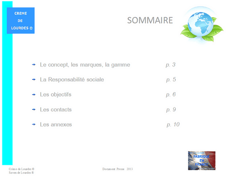 Dossier de presse Crème de Lourdes 2