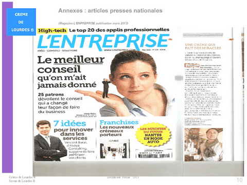 Dossier de presse Crème de Lourdes 10