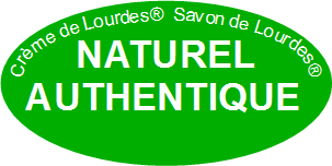 Logo authentique et naturel Creme de Lourdes
