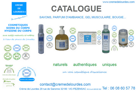 Catalogue Creme de Lourdes