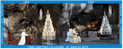 Pape Jean-Paul II à Lourdes