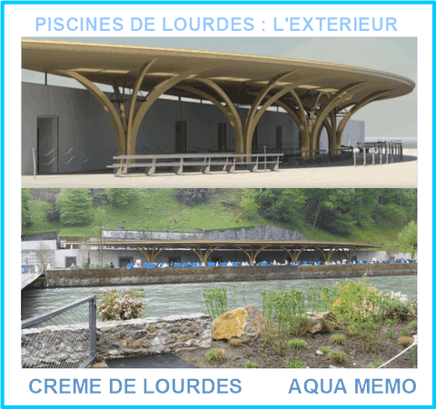 Piscine de Lourdes, l'extérieur