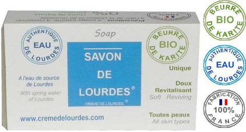 Souvenir de Lourdes Savon de Lourdes Fabrication 100% francaise