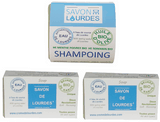 Shampoing et duo de savons de Lourdes