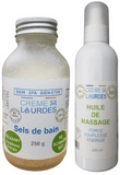 SPA sels de bain et huile de massage CREME DE LOURDES